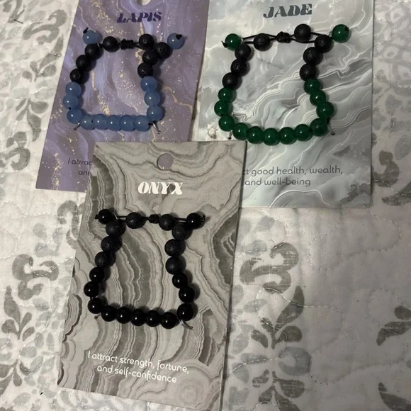 Lot of 11 necklaces and bracelets with
semiprecious stones - Picture 2 of 12